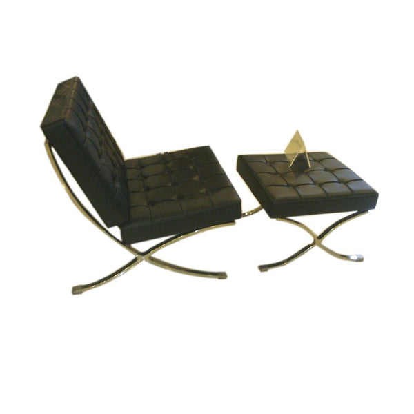 Barcelona chair with foot stool Apnafurniture.pk Outdoor Furniture