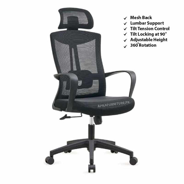 Buy Wilbur Mesh Office Chair at Best Price Online in Pakistan on Apnafurniture.pk