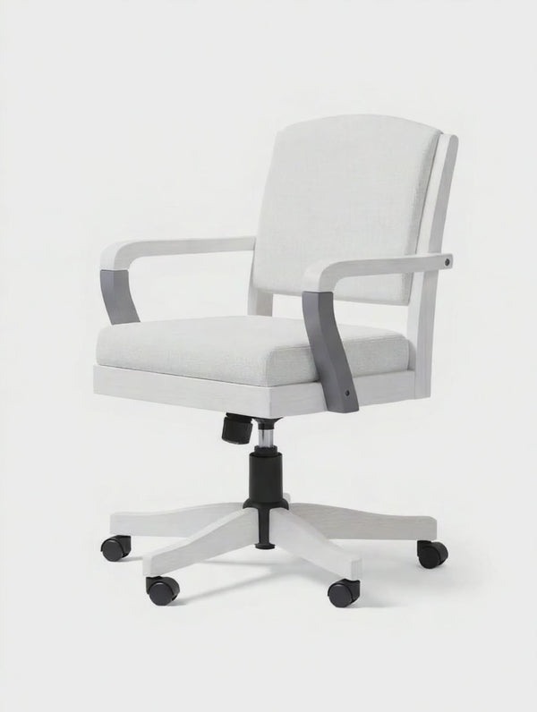 Den Wooden Revolving Office Chair