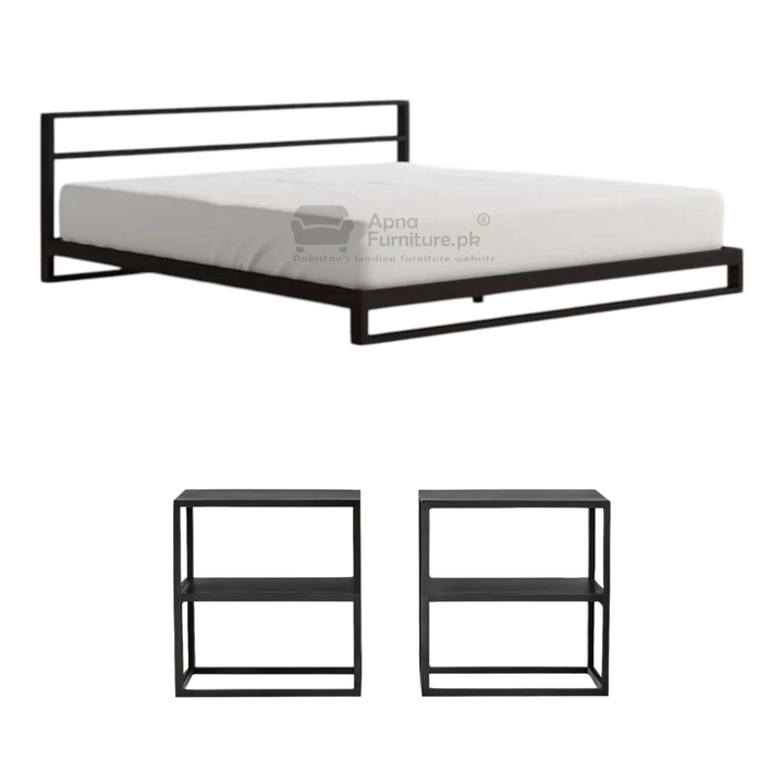 Buy Lancer 5 Piece Bed Set in Iron Frame at Best Price Online in Pakistan on Apnafurniture.pk (Pakistan)