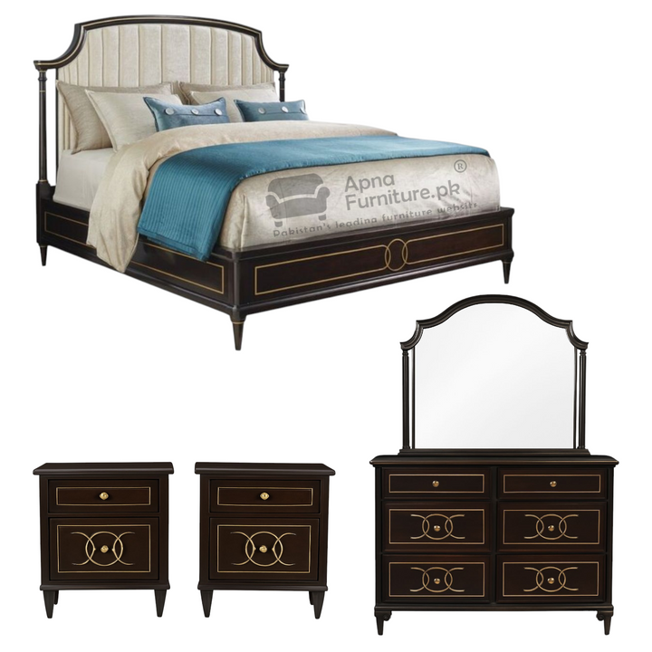 Buy Lake Double Bed Set (5 Piece) at Best Price Online in Pakistan on Apnafurniture.pk (Pakistan)
