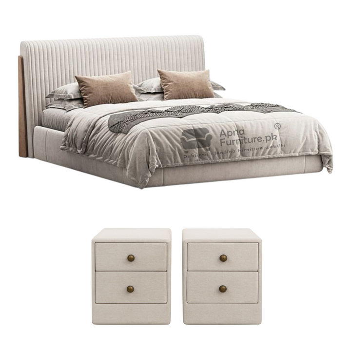 Buy Rim Double Bed Set 5 Piece at Best Price Online in Pakistan on Apnafurniture.pk (Pakistan)