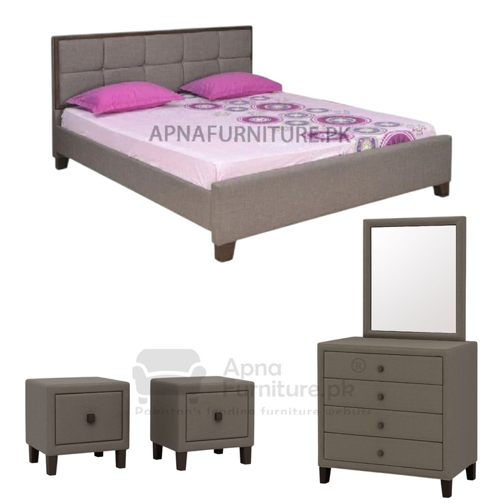 Buy Kane 5 Piece Double Bed Set at Best Price Online in Pakistan on Apnafurniture.pk (Pakistan)