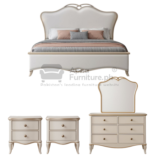 Buy Rig Double Bed Set (5 Piece) at Best Price Online in Pakistan on Apnafurniture.pk (Pakistan)