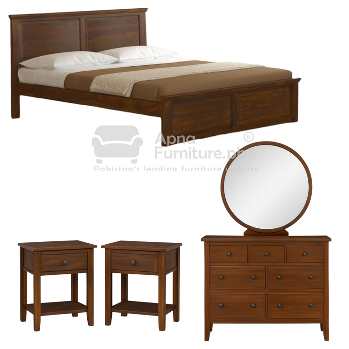 Buy Zerrin Bed Set 5 Piece at Best Price Online in Pakistan on Apnafurniture.pk (Pakistan)