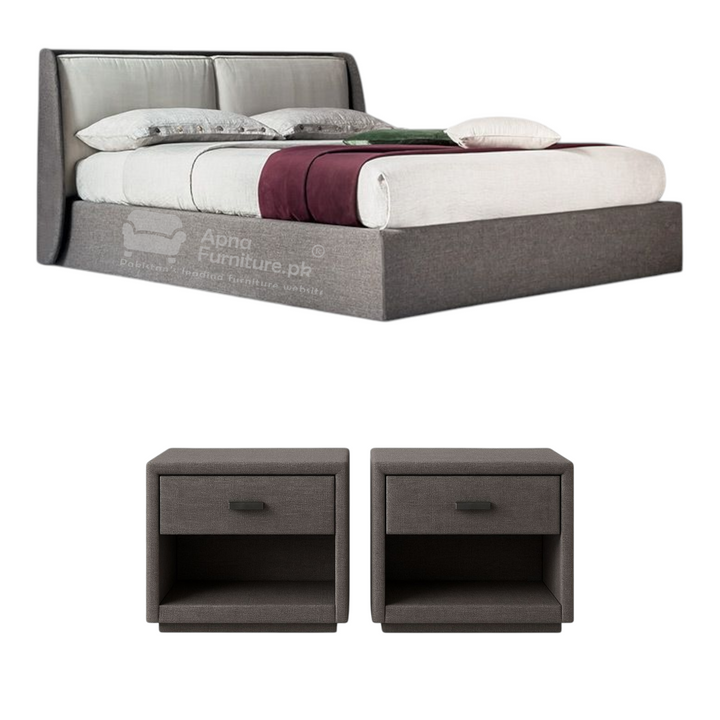 Buy Salma Double Bed Set 5 Piece at Best Price Online in Pakistan on Apnafurniture.pk (Pakistan)