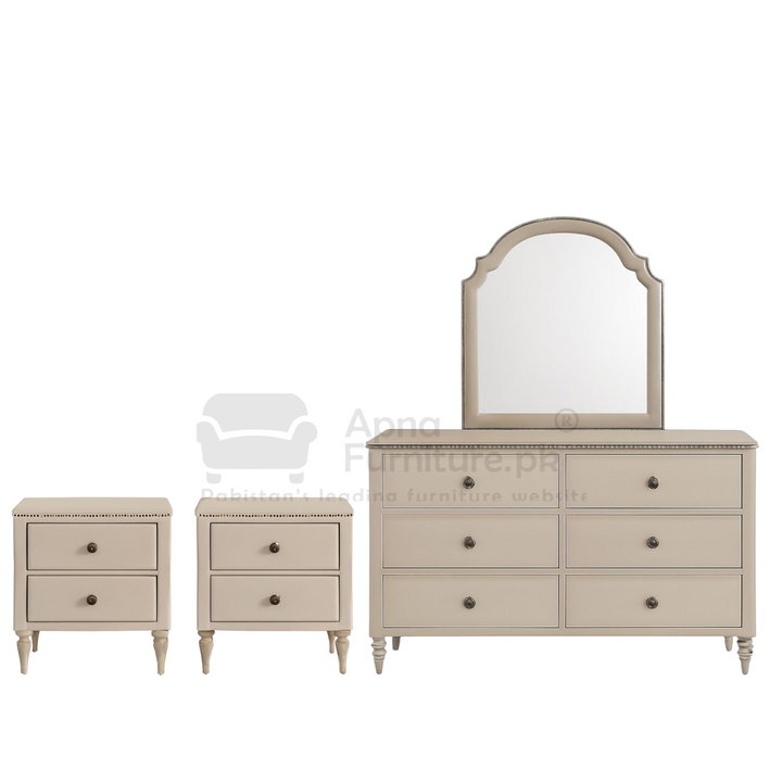 Buy Magpie Double Bed Set (5 Piece) at Best Price Online in Pakistan on Apnafurniture.pk (Pakistan)