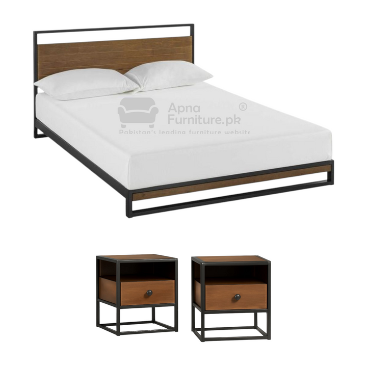 Buy Mayor Double Bed Set (5 piece) at Best Price Online in Pakistan on Apnafurniture.pk (Pakistan)