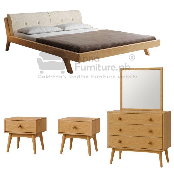 Buy Victor 5 Piece Double Bed Set at Best Price Online in Pakistan on Apnafurniture.pk (Pakistan)