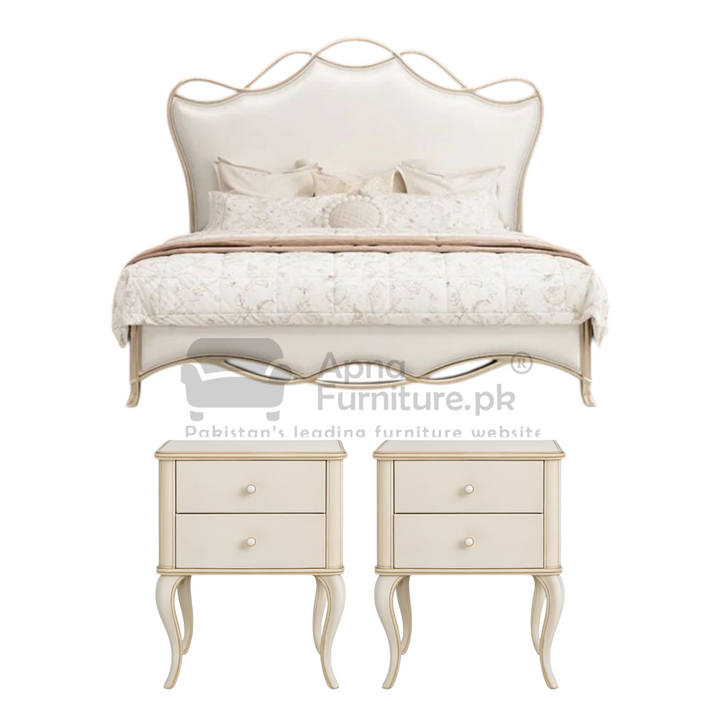 Buy Inaya Double Bed Set (5 Piece) at Best Price Online in Pakistan on Apnafurniture.pk (Pakistan)