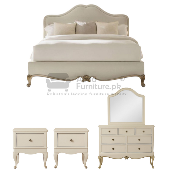 Buy Berka Double Bed Set (Set of 5) at Best Price Online in Pakistan on Apnafurniture.pk (Pakistan)