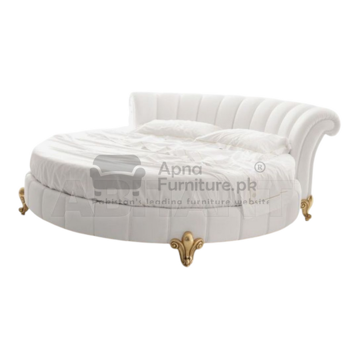 Buy Lotus Round Bed Set (5 Piece) at Best Price Online in Pakistan on Apnafurniture.pk (Pakistan)