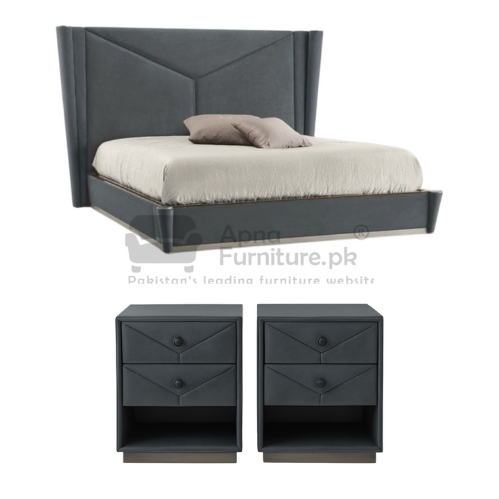 Buy Jumana Double Bed Set (5 Piece) at Best Price Online in Pakistan on Apnafurniture.pk (Pakistan)