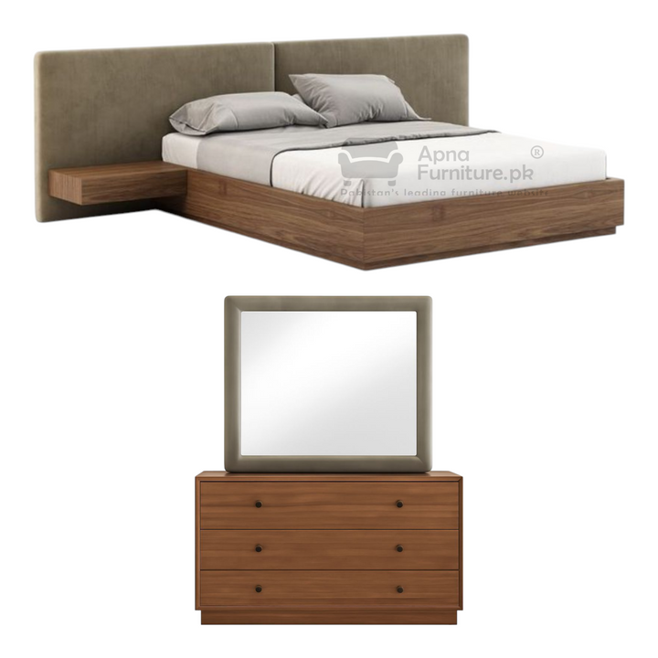 Buy Bina 5 piece Bed Set at Best Price Online in Pakistan on Apnafurniture.pk (Pakistan)