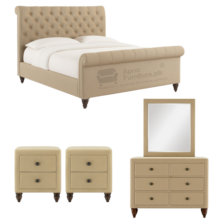 Buy Turan Double Bed Set (5 piece) at Best Price Online in Pakistan on Apnafurniture.pk (Pakistan)