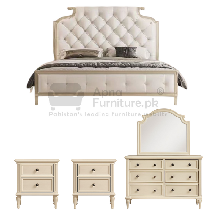 Buy Rev Double Bed Set (5 Piece) at Best Price Online in Pakistan on Apnafurniture.pk (Pakistan)