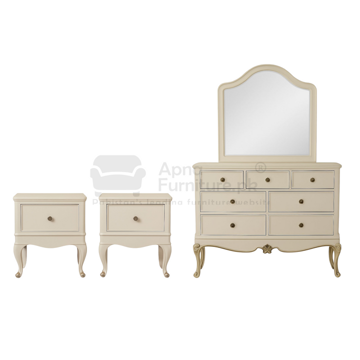 Buy Berka Double Bed Set (Set of 5) at Best Price Online in Pakistan on Apnafurniture.pk (Pakistan)