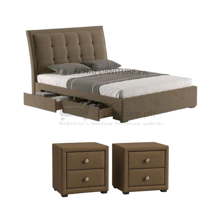 Buy Sibel Bed Set 5 Piece at Best Price Online in Pakistan on Apnafurniture.pk (Pakistan)