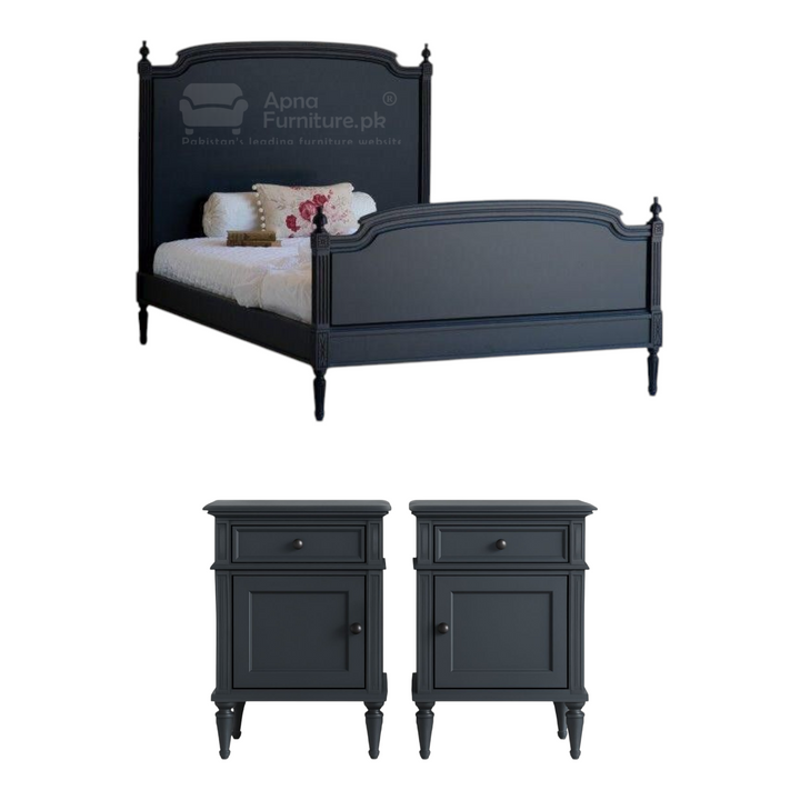 Buy Yasmin Double Bed Set 5 Piece at Best Price Online in Pakistan on Apnafurniture.pk (Pakistan)