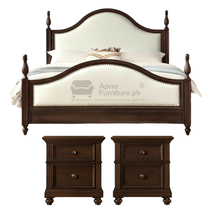 Buy Samar Double Bed Set 5 Piece at Best Price Online in Pakistan on Apnafurniture.pk (Pakistan)