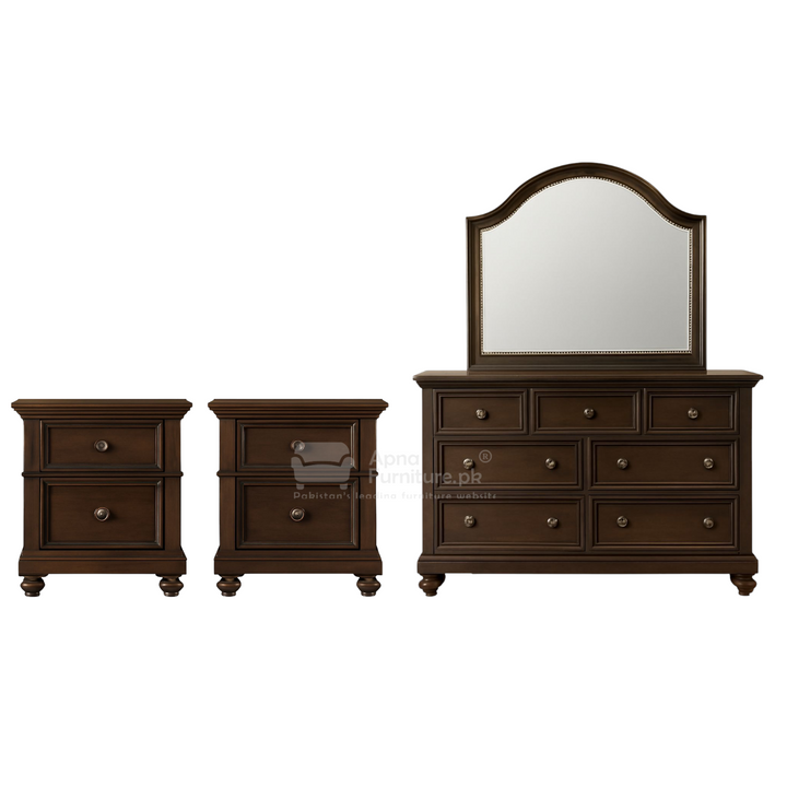 Buy Samar Double Bed Set 5 Piece at Best Price Online in Pakistan on Apnafurniture.pk (Pakistan)