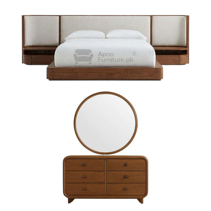 Buy Rover 5 Piece Double Bed Set at Best Price Online in Pakistan on Apnafurniture.pk (Pakistan)
