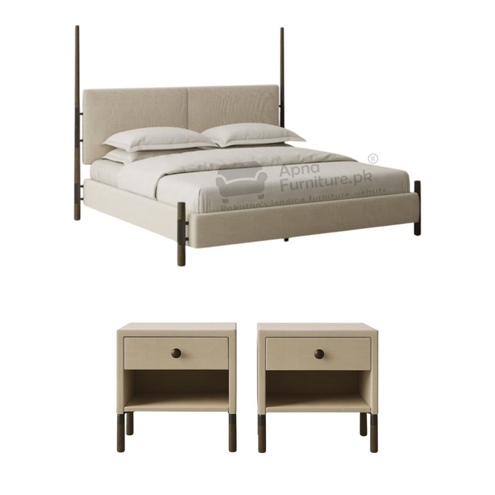 Buy Panther Double Bed Set (5 piece) at Best Price Online in Pakistan on Apnafurniture.pk (Pakistan)
