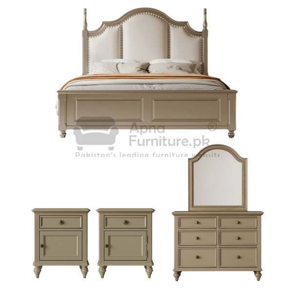 Buy Bob Double Bed Set (5 Piece) at Best Price Online in Pakistan on Apnafurniture.pk (Pakistan)