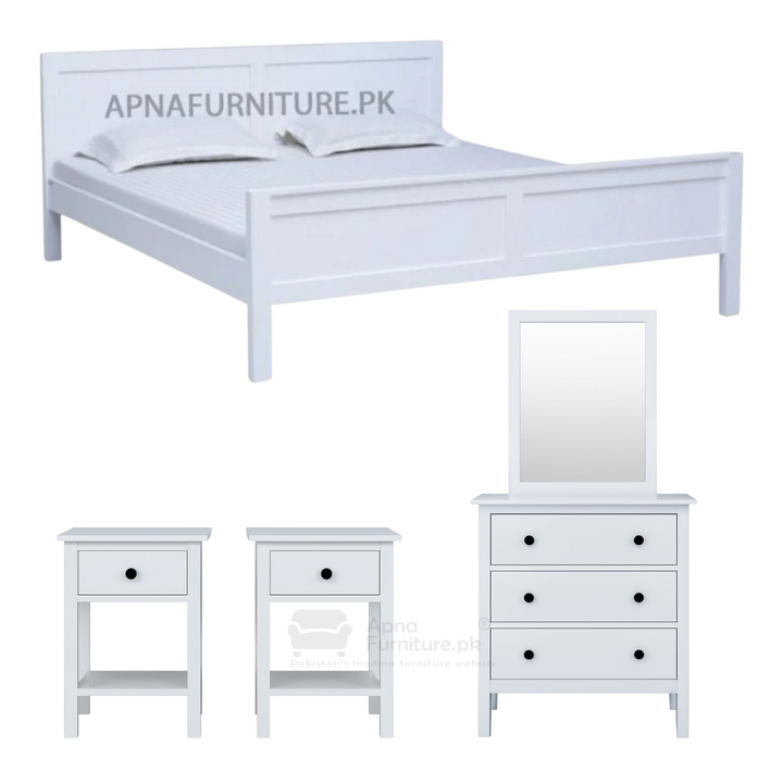 Buy Wane Double Bed Set (5 Piece) at Best Price Online in Pakistan on Apnafurniture.pk (Pakistan)