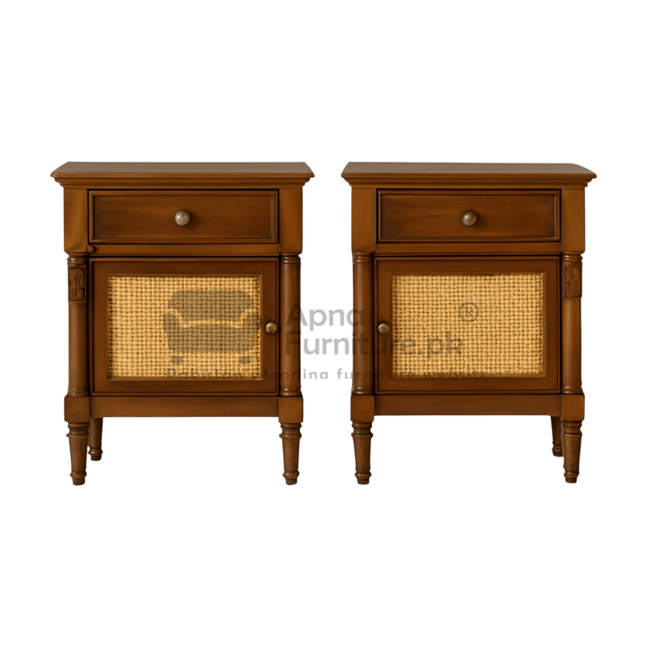 Buy Maya Rattan Double Bed Set 5 Piece at Best Price Online in Pakistan on Apnafurniture.pk (Pakistan)