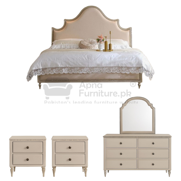 Buy Magpie Double Bed Set (5 Piece) at Best Price Online in Pakistan on Apnafurniture.pk (Pakistan)