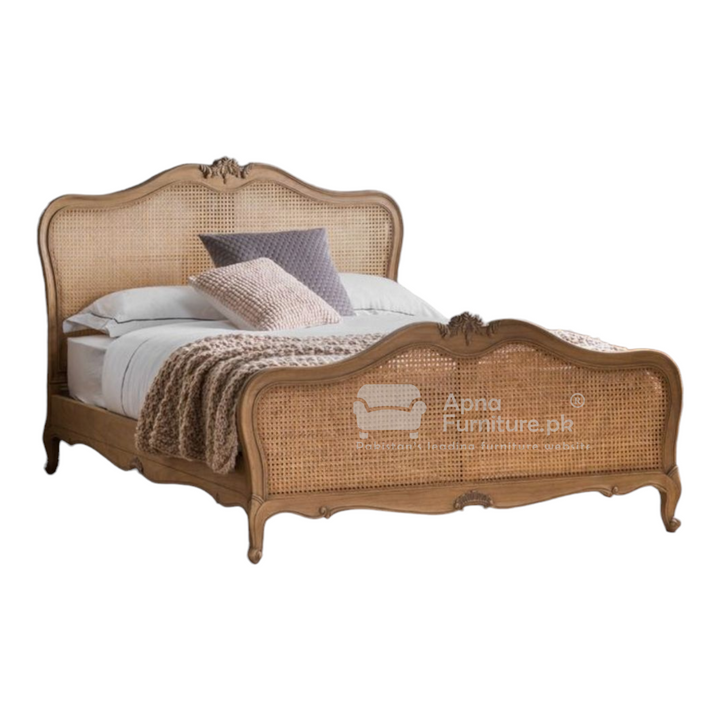Buy Yusra Rattant Double Bed Set (5 Piece) at Best Price Online in Pakistan on Apnafurniture.pk (Pakistan)
