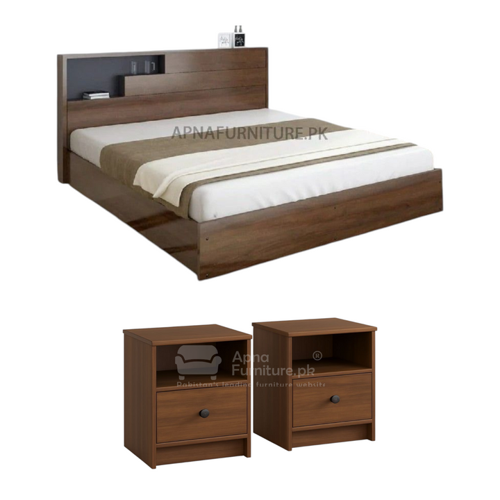 Buy Tunic Double Bed Set (5 Piece) at Best Price Online in Pakistan on Apnafurniture.pk (Pakistan)
