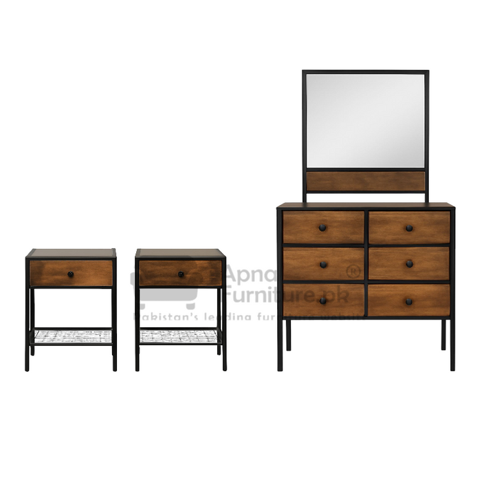 Buy Demir 5 Piece Iron Bed Set at Best Price Online in Pakistan on Apnafurniture.pk (Pakistan)