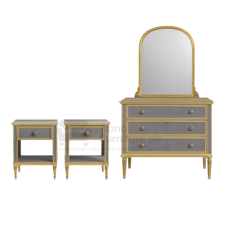 Buy Celine Double Bed Set 5 Piece at Best Price Online in Pakistan on Apnafurniture.pk (Pakistan)