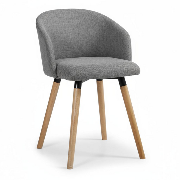 Smokey Visitor Chair - White and Grey