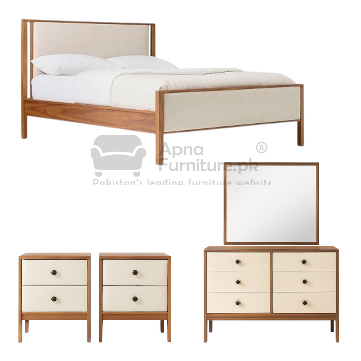 Buy Spectra Double Bed Set (5 Piece) at Best Price Online in Pakistan on Apnafurniture.pk (Pakistan)