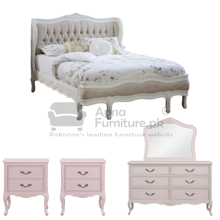 Buy Avocado Double Bed Set (5 Piece) at Best Price Online in Pakistan on Apnafurniture.pk (Pakistan)