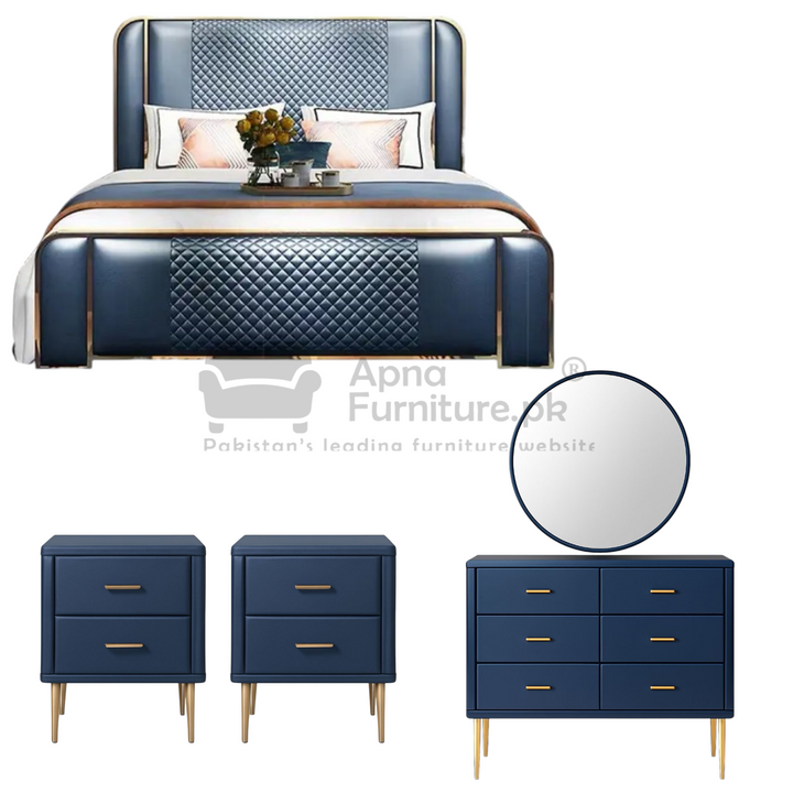 Buy Mulberry Double Bed Set (5 Piece) at Best Price Online in Pakistan on Apnafurniture.pk (Pakistan)