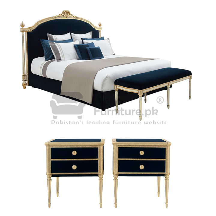 Buy Goldy Double Bed Set (6 Piece) at Best Price Online in Pakistan on Apnafurniture.pk (Pakistan)