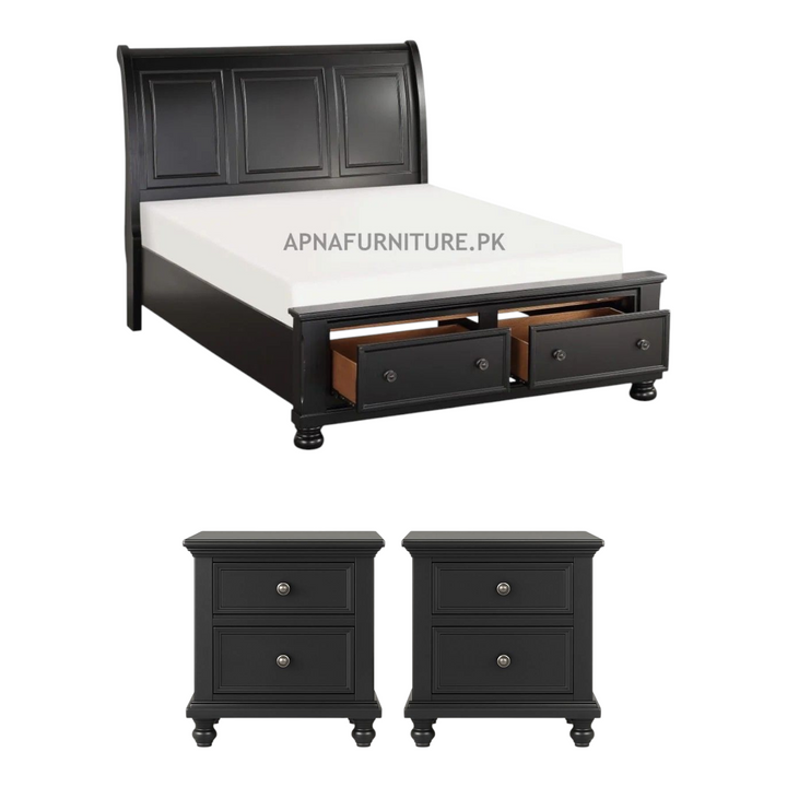 Buy Samira Double Bed Set 5 Piece at Best Price Online in Pakistan on Apnafurniture.pk (Pakistan)
