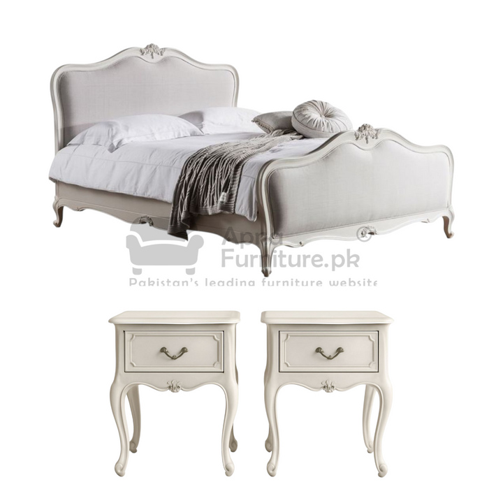 Buy Zahra Double Bed Set (5 Piece) at Best Price Online in Pakistan on Apnafurniture.pk (Pakistan)