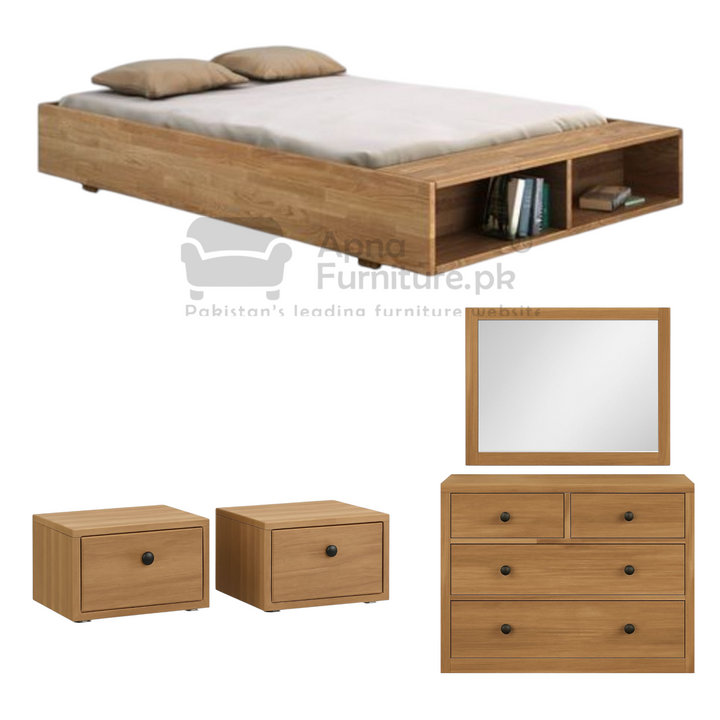 Buy Latex 5 Piece Bed Set at Best Price Online in Pakistan on Apnafurniture.pk (Pakistan)