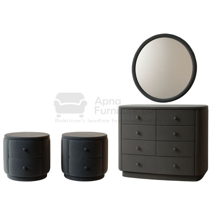 Buy Nectar Round Bed Set (5 Piece) at Best Price Online in Pakistan on Apnafurniture.pk (Pakistan)