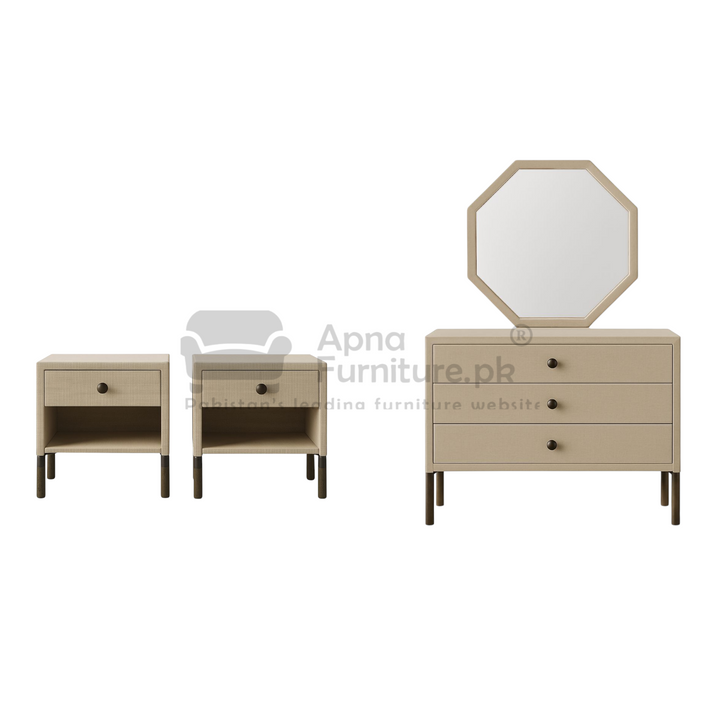 Buy Panther Double Bed Set (5 piece) at Best Price Online in Pakistan on Apnafurniture.pk (Pakistan)