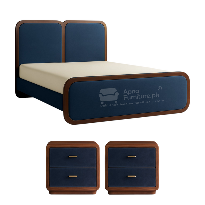 Buy Rania Double Bed Set 5 Piece at Best Price Online in Pakistan on Apnafurniture.pk (Pakistan)