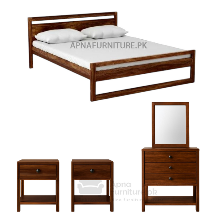 Buy Java Double Bed Set 5 Piece at Best Price Online in Pakistan on Apnafurniture.pk (Pakistan)