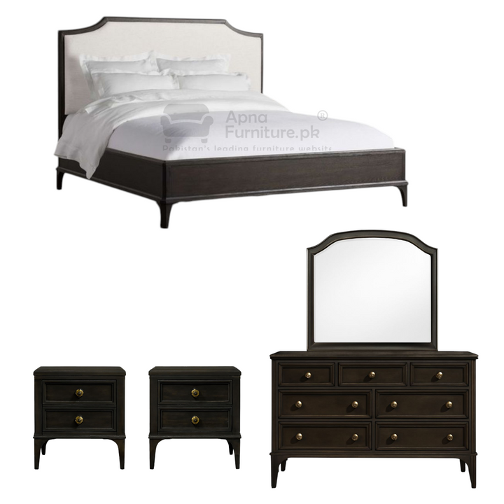 Buy Baran 5 Piece Double Bed Set at Best Price Online in Pakistan on Apnafurniture.pk (Pakistan)