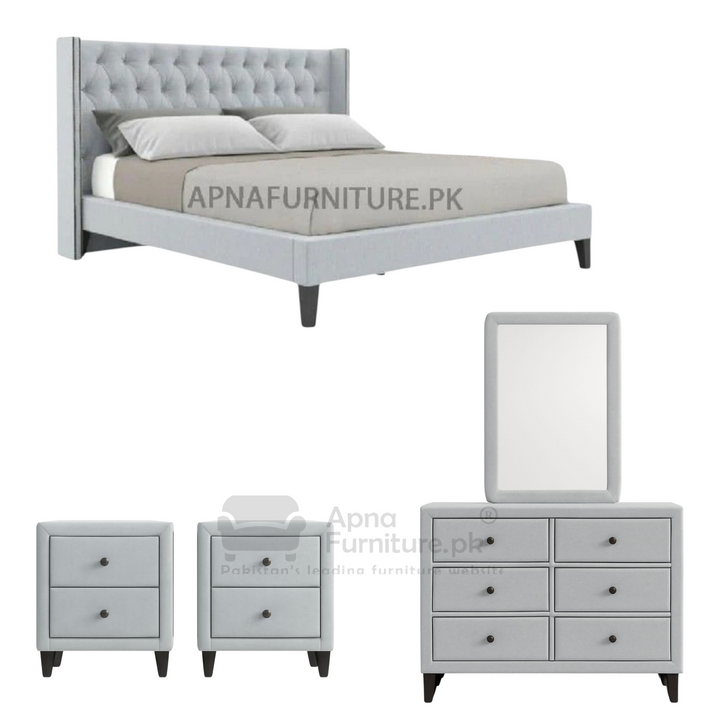 Buy Dana 5 Piece Double Bed Set at Best Price Online in Pakistan on Apnafurniture.pk (Pakistan)
