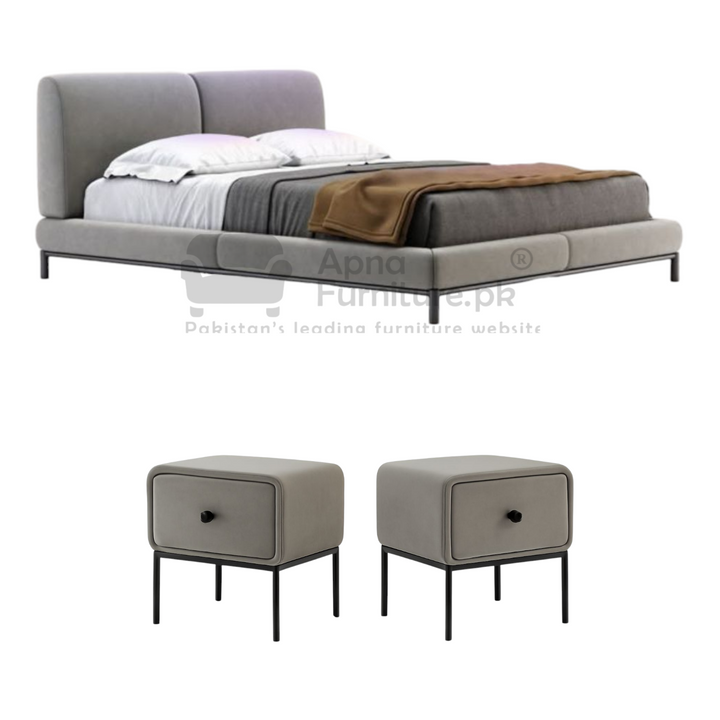Buy Carla Double Bed Set (5 Piece) at Best Price Online in Pakistan on Apnafurniture.pk (Pakistan)